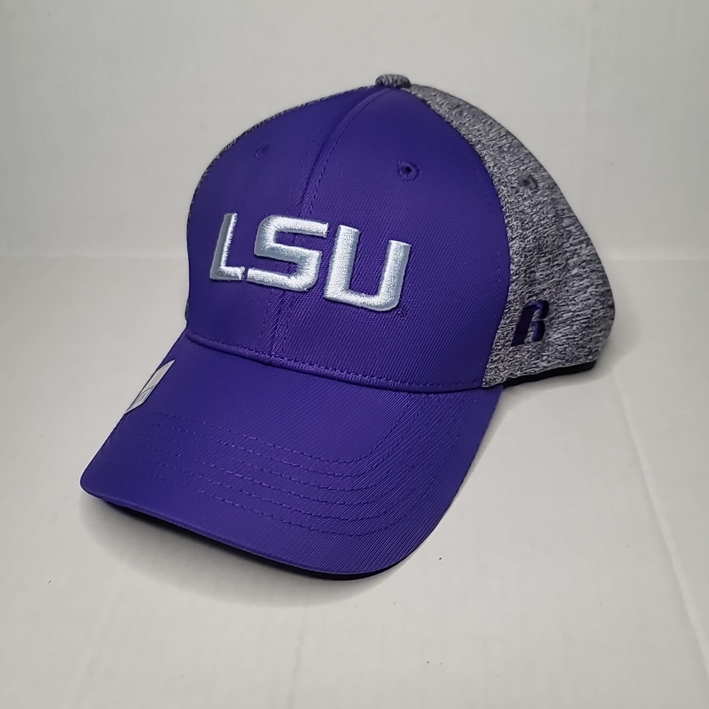 Men's Russell Purple/Gray LSU Tigers NCAA Bracket Adjustable Hat Cap New